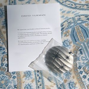 David Yurman Limited Edition Cable Edge Ornament 2022 with David Yurman card